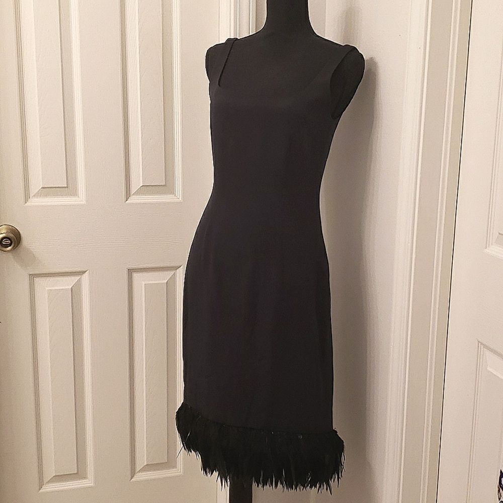 Dana Buchman Black Cocktail Dress Size 8